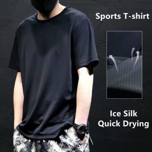 1-Ice-Silk-Thin-Cool-Breathable-Quick-Drying-Trainning-Exercise-T-Shirts-New-Men-Sportswear-Sports-2