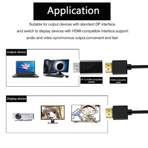 4K-DisplayPort-to-HDMI-compatible-Adapter-Converter-Display-Port-Male-DP-to-Female-HD-TV-Cable-2