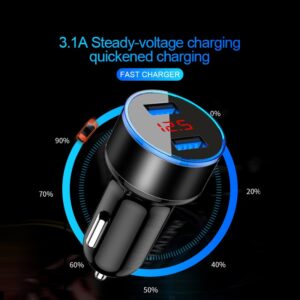 Car-Charger-For-Cigarette-Lighter-Smart-Phone-USB-Adapter-Mobile-Phone-Charger-Dual-USB-Digital-Display-2