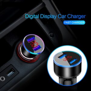 Car-Charger-For-Cigarette-Lighter-Smart-Phone-USB-Adapter-Mobile-Phone-Charger-Dual-USB-Digital-Display-3