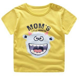 Mom-s-Little-Monster-Cartoon-Baby-Boy-Clothes-Cotton-T-shirt-Striped-Shorts-Casual-Boys-Clothes-3